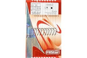 PRO FILSTAR 10 Anzuelos de Pesca TANAGO Tamaño 16 - Hilo da Pesca Monofilo Dia 0,10mm - Línea Mono de 50cm - Pesca Carpa - Carpfishing - Aparejos de Pesca - Method Feeder - Pesca Accesorios – Fishing