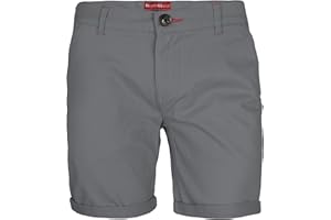 BlauerHafen Herren Stretch Chino Shorts Slim Fit Bermuda Kurze Hose Strecken-Baumwolle
