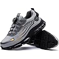 Steel Toe Shoes for Men Lightweight Air Cushion Safety Sneakers Slip Resistant Breathable Safety Work Boots