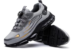 HommyFine Chaussures de Sécurité Homme Confortable Baskets de Travail Protection Embout Acier Antidérapante SRC Legere