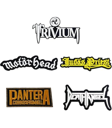 PANTERA PATCH SHAPE Gestickt Thrash Metal Slipknot Anthrax Exodus - Foto 4