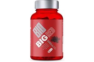Bio-Synergy- Big Red Krill- Omega 3 and Marine Phosopholipids source- Healthy Heart, Healthy Brain- Manages Cholesterol- 60 Caps