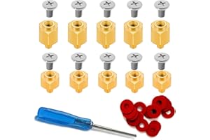 KITNISH M.2 SSD NVMe Montage Schrauben Set,M.2 SSD Schraubenset PC-Motherboard Computerschrauben für Asus und ASRock M2 Nvme SSD (A SUS & A SROCK)