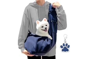 BAGUBDR Puppy Sling, Dog Slings for Small Dogs, Dog Sling Carrier Adjustable Dog Harness Dog Carriers for Small Dogs Suitable for Dog Lovers and Those Traveling with Dogs