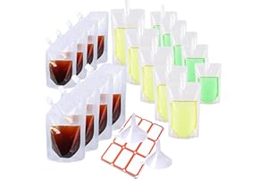 dancepandas Worek na kompot dla niemowląt, 30 sztuk, wielokrotnego użytku, kompot, bez BPA, kieszeń na żywność, wielokrotnego użytku do smoothie, jogurtów, żywności dla niemowląt (250 ml 350 ml)