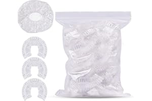 ‎SOPITO Duschhauben einweg, Sopito 100 Stück Duschhaube Einmal duschhauben Kunststoff Dusche Kappen Groß Elastisch Bad Einweg Wasserdicht