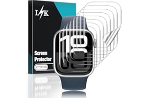 L K LϟK 8 Pack for Apple Watch Series 11/10 Screen Protector 46mm, Self-Healing TPU Screen Protector, Anti Scratch 0 Bubble, HD Touch Sensitive, Upgrade Flexible Film for iWatch S11/10 46mm