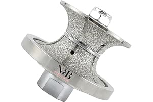 NBB Ruota con profilo diamantato fresa diamantata con copertura in ferro mola diamantata per profilatura smussi fresatura piastrelle gres porcellanato ceramica granito marmo pietra(Full-Bullnose V30)