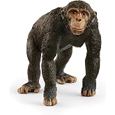 Schleich Wild Life | Chimpanzee 14883 | 2 x 9 x 7 cm | Figure Ages 3+ | Realistic Animal Figures | Detailed Animal Figure | G