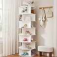 Tour De Rangement à Chaussures Rotative, Armoire à Chaussures Tournante, Présentoir à Chaussures Rotatif Lazy Susan, étagère à Chaussures D'angle, Organisation De Placard à Chaussures Rotati