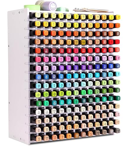 ZOFUN Pennenorganizer, bureau, pennenhouder voor bureau, opslag, potloden, kleurpotloden, markers, kleine kunstenaars, make-uptafel, opbergrek voor 180 markeerstiften, thuis, kantoor, school