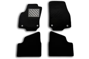 MTC AUTOMOTIVE Alfombrillas para Opel Astra H/GTC/SW de 2004 a 2009 a Medida, Antideslizantes, talonera de Goma Reforzada, Botones de fijación