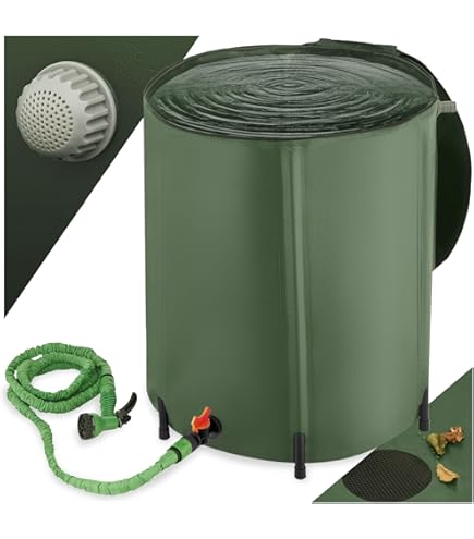 Pied Support Pour Citerne D'eau 210L - Compatible Avec Tonneaux 210L à 360L - Robuste Et Résistant Au Gel