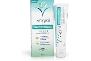 Vagisil Cuidado Incontinencia 2 En 1 Crema Fresca Y Calmante Para Mujer, Con Avena Natural, Refresca Con Un Aroma Botánico Suave, 30 g