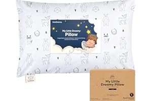 KEABABIES Poduszka dla malucha z poszewką na poduszkę, Jumbo - miękka bawełna organiczna do spania - można prać w pralce, dla małych dzieci, chłopca, dziewczynki, idealna do podróży, do łóżeczka dziecięcego
