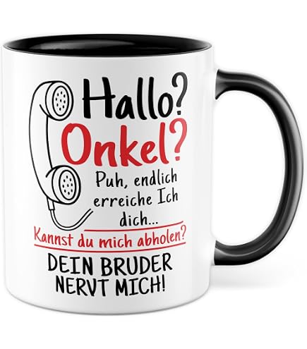 Mugffins Onkel Tasse - 'Bester Onkel Im Universum', 350 Ml Keramik, Spülmaschinenfest, Perfektes Geschenk