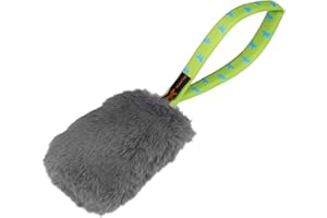 Tug-E-Nuff Pocket Squeaker in finta pelliccia di coniglio (verde)