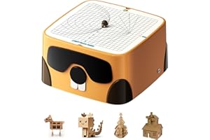 Bisofice Taglierina automatica per cartone, Attrezzi giocattolo sicuri per bambini dai 3 anni in su, Kit di strumenti costruzione fai da te per progetti creativi di arte e costruzione