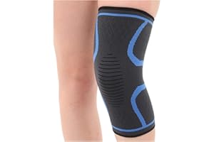 Fliegend Genouillères Orthèse de Compression Sportive Genoux Bandage Attelle de Genou pour Basketball Volleyball Course S-XL