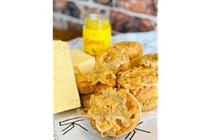 KETO CHEFS HAND CRAFTED LOW CARB FOODS Keto Chefs Low Carb Scones Savoury Mature Farmhouse Cheddar & Mustard Freshly Baked x 6 Pack 558g Each