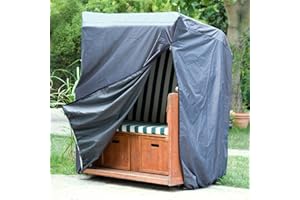 Friedola Wehncke Housse bâche de Protection pour Fauteuil-Cabine Noir 130 x 150 x 134 cm