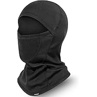 HASAGEI Cagoule respirante pour l'hiver - Masque thermique de ski - Pour moto et vélo - Pour homme et femme, Noir , 48-60