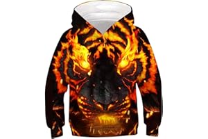 ALISISTER Felpa Bambino Ragazzi Ragazze 3D Stampare Kids Hoodie Manica Lunga Felpe con Cappuccioper 4-16Y