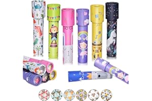 Ainiv Klasyczne Kalejdoskopy w Stylu Vintage - 6 Sztuk, Zabawka Edukacyjna dla Dzieci, Chłopców i Dziewczynek (Przypadkowy)