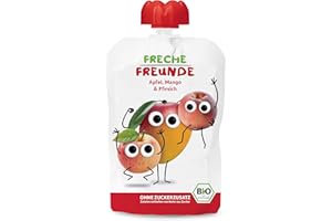 ‎FRECHE FREUNDE FRECHE FREUNDE Bio Quetschie Apfel, Mango & Pfirsich, ab 1 Jahr, 100g