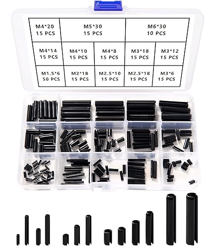 BOSSARD Spannstift Set - 200 Stück Gehärteter Stahl DIN 1481