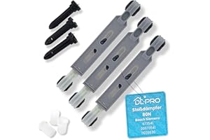 DL-pro 3 x Stoßdämpfer 80N für Bosch Siemens 673541 00673541 11039636 Reibedämpfer Schwingungsdämpfer für Waschmaschine