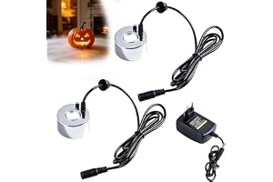 2 stycken ultraljud nebulisator, ultraljud dimmakare, 24 V mini dimma, luftfuktare, mini dimmakare, vattennebulisator för damm akvarium trädgård stenträdgård halloween pumpa häxkruka