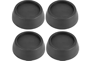 TK Gruppe Timo Klingler Juego de 4 amortiguadores de Vibraciones y antivibraciones Redondos - Alfombrilla Aislante para Lavadora y Secadora - Antivibración - Pies de Goma