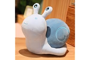 EXQULEG Plush Toy Snails Cuddly Toys, Plush Toy Plush Snails Stuffed Toy Children's Toy Gift (Blue, 20 cm)