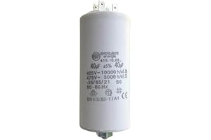KOMIRO 40mF/Microfarad Universal Ducati Energy Capacitor White Motor Capacitor 425/475V