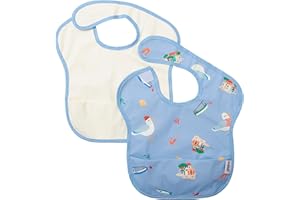 BABATÉ Kids - Pack 2 Baberos bebe impermeables sin mangas, Babero sin mangas, Baberos BLW, Babete impermeável bebe, Babero Impermeable Infantil