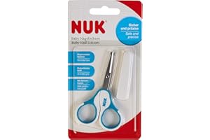 Nuk Paire de Ciseaux Manucure pour Bébé Sûr et Précis Bleu