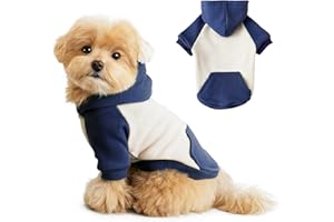 Winmany Small Dog Hoodie Pullover Sweatshirt for Dogs & Cats Lightweight Pet Puppy Fall Spring Hoodie Sweater