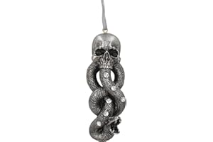 Nemesis Now Producto Oficial de Harry Potter Dark Mark Voldemort Colgante Festivo, Plata, 9,5 cm