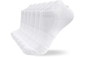 coskefy 6 Paar Sneaker Socken Herren Damen Baumwolle Sportsocken Kurz Running Socken Laufsocken Knöchelsocken Schwarz Weiß Grau Atmungsaktiv