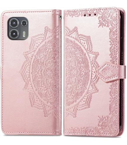 Mulbess Cover per Motorola Edge 20, Custodia Sintetica in Pelle, Tasca Slot Carta, Supporto Stand, Magnetica Chiusura Case, Elegante Diamante Blu