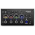 Roland BRIDGE CAST Dual Bus Gaming Mixer in Black | Pro Audio Streaming Interface and Mixer for Online Gamers | 32-Bit Hardware DSP | USB-C Windows and Mac Connectivity | XLR Input for Microphones