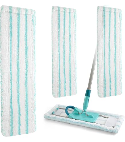 2 Serpillères Microfibre Leifheit Clean Twist XL Micro Duo 49x15cm - Housses De Rechange