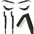 Maitys 2 Pieces Eyelash Comb Curlers Folding Eyelash Brush Eyebrow Comb Brushes Mascara Comb Applicator Lash Grooming Brush Tool Women Beauty Makeup Tool for Shaping Lash and Brow