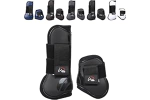 ‎RL24 RL24 - Gamaschen & Streichkappen (4er Set) – Pferdebeinschutz mit Klettverschluss – gefüttert, anatomisch geformt & stoßabsorbierend – Pony & Pferde Zubehör – vielen Farben & Größen