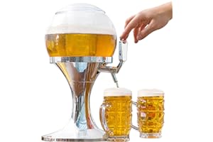 innovagoods Ball Beer Dispenser Refrigerant, PMMA, Silver, 24 x 24 x 42 cm