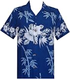 V.H.O. Chemise Hawaïenne Funky Sarong Hibiscus – 100% Rayonne Légère & Séchage Rapide