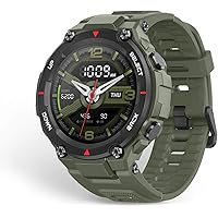 Huami Amazfit T-Rex Smart Watch with 20 Days Battery Life, AMOLED Display, Built-in GPS, 12 Military Certifications, Water Resistance, 14 Sports Modes (Army Green)