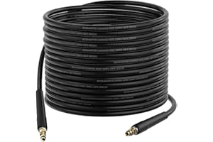Stone Banks Tuyau de Nettoyeur Haute Pression de 15m pour Kärcher, Tuyau de Rechange avec Connexion Rapide Compatible avec Kärcher K2 K3 K4 K5 K7 Nettoyeur Haute Pression Accessoire