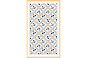 DobleUve Estudio Alfombra Vinílica Hidráulica 23 | Color Amarillo | 120x200 cm | Alfombra Cocina Lavable Antideslizante | Alfombra Vinilica | Suelo Vinílico | Alfombra Vinilo Salón